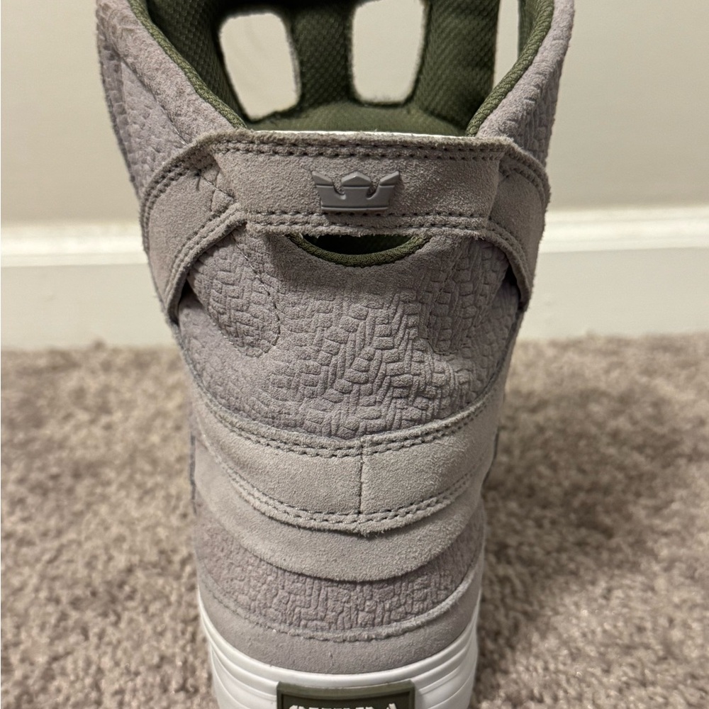Supra RARE Chad Muska Pro Skytop II Light Grey/Olive Green Men’s 9.5 - Picture 7 of 9